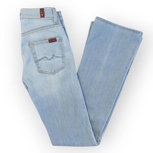 7 For All Mankind Light Blue Boot Cut Jeans